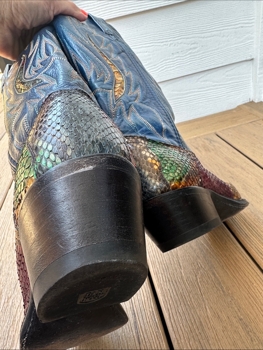 Dan Post python cowboy boots - Picture 5 of 7
